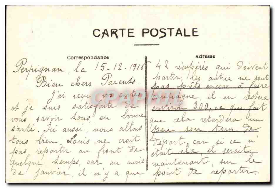 Perpignan - Le square - Le Bassin et le Jet d'eau - CPA  — Rückseite