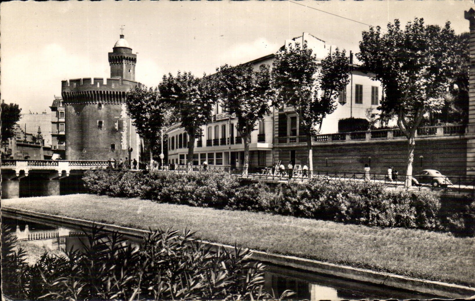 Perpignan - Vue vers le Pont de Castilet - bridge - CPA 