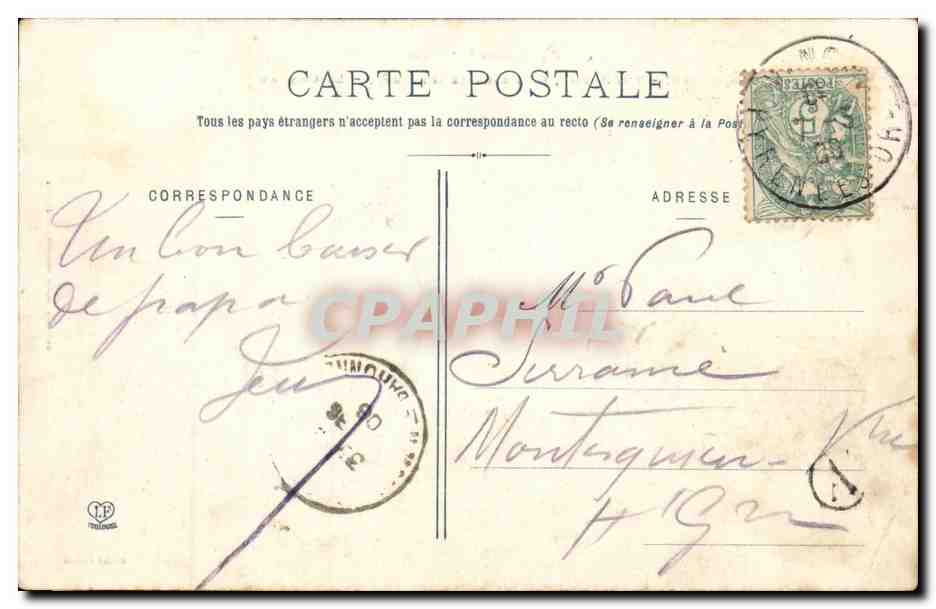 Pyranees 6 Serie - Thorrent - pres Sahorre - Le Chatea - CPA  — Rückseite