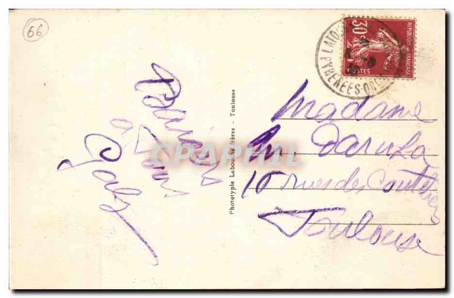 Vallee de Carol Les Tours du Petit Carol - CPA  — Rückseite