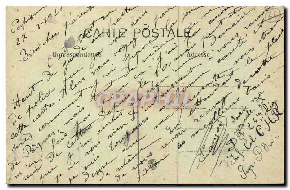 Perpignan - Vue Generale CPA  — Rückseite