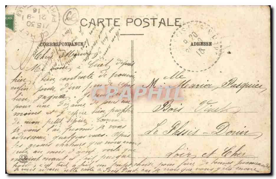 Ceret - Vue de l'Est et le Couvert des Capucins CPA  — Rückseite
