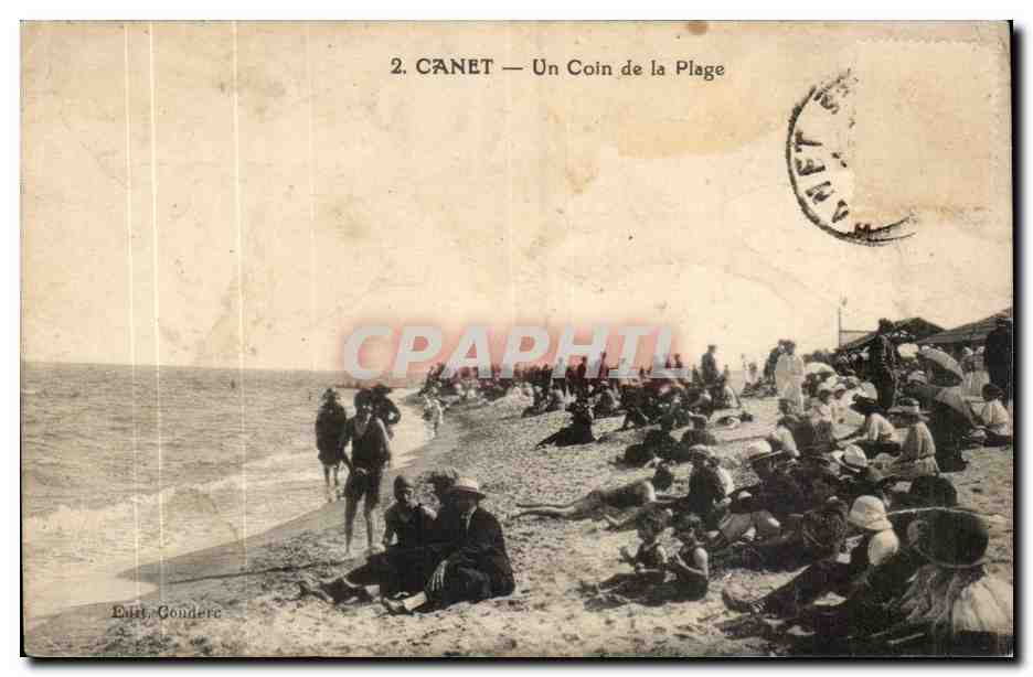 Canet - Un Coin de la Plage - CPA 