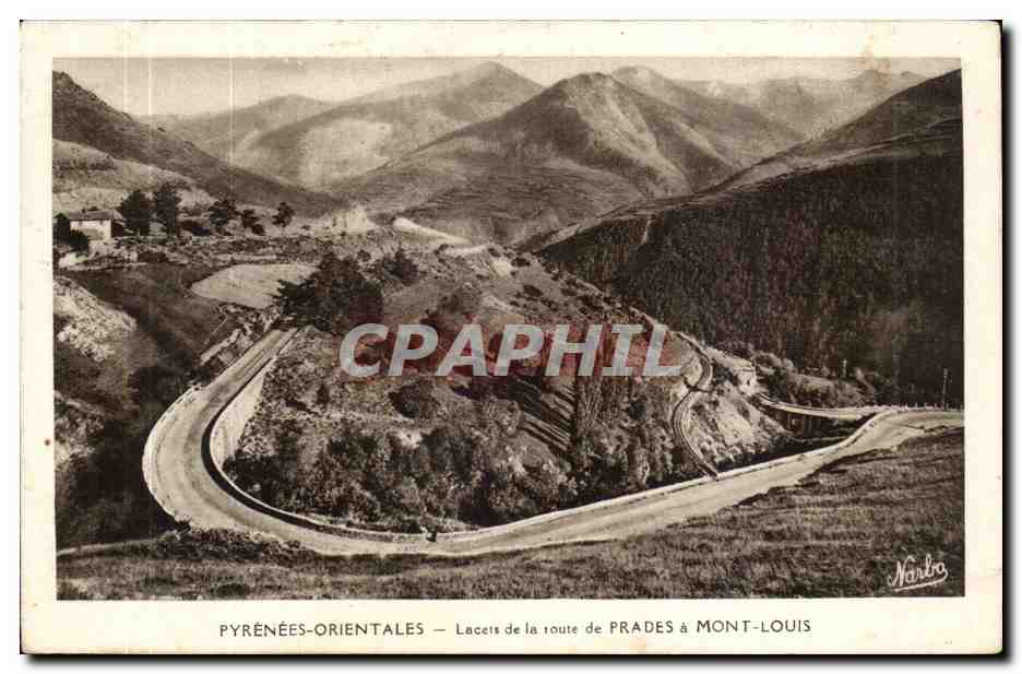 Lacets de la Route de Prades a Mont Louis - CPA 