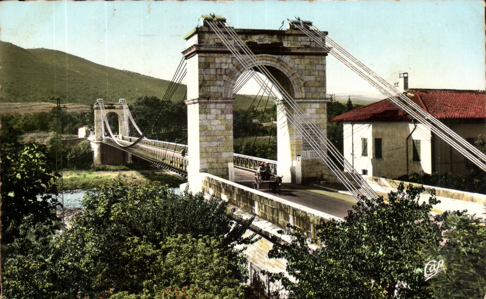 Le Boulou - Le Pont Suspendu - CPA 