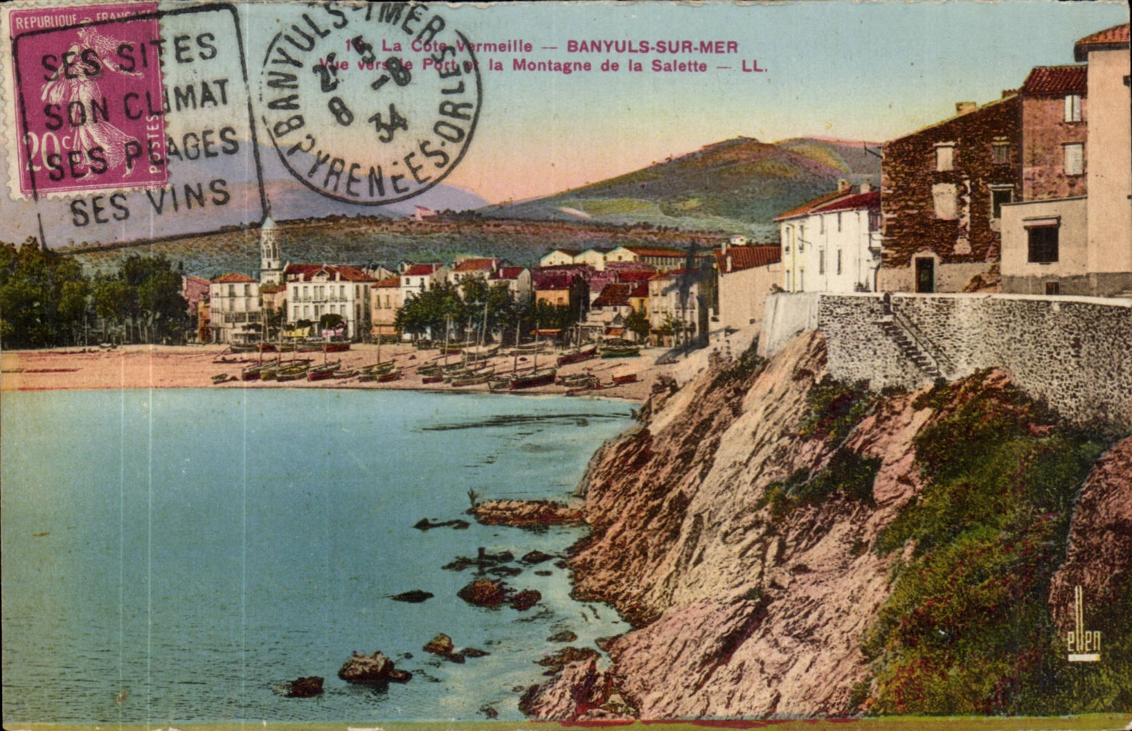 Banyuls sur Mer - La Montagne de la Salette - CPA 