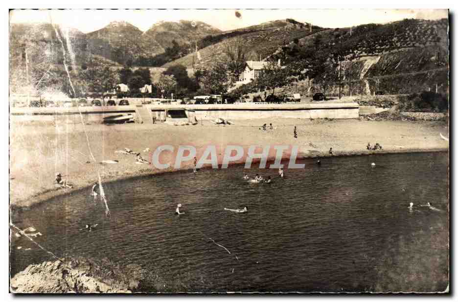 Banyuls sur Mer - la Plage des Elmes - pli - CPA 