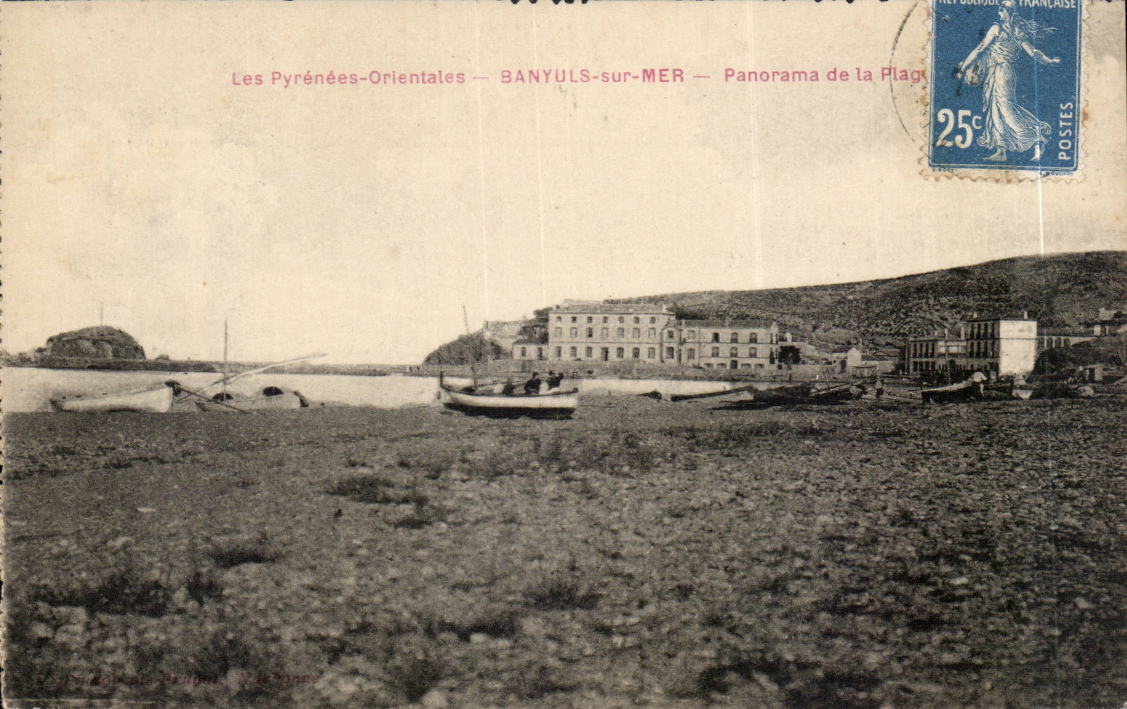 Banyuls sur Mer CPA Panorama de la plage