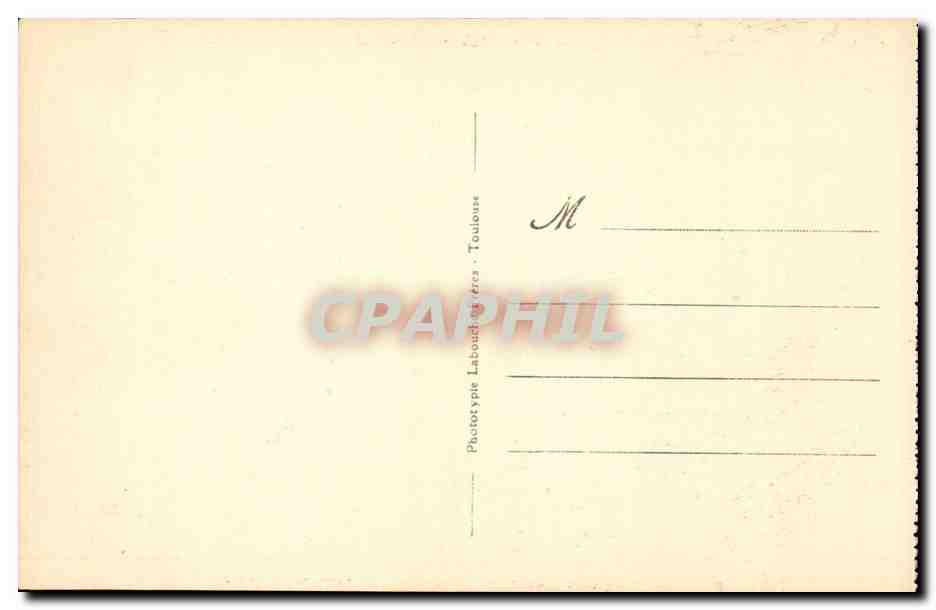 CPA Mont Louis La citadelle Au fond la chaine des Pyrenees — Verso