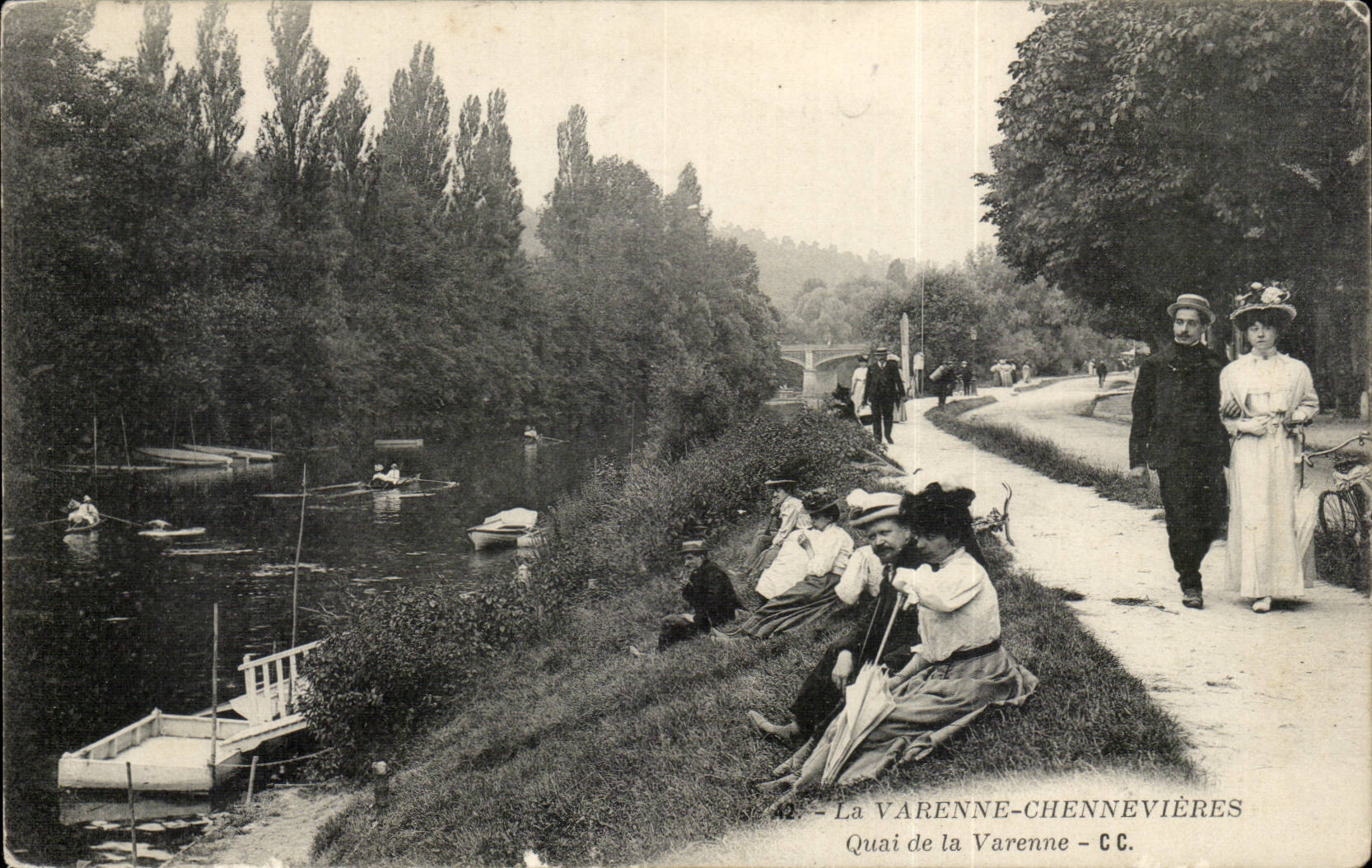 La Varenne Chennevieres CPA qaui de la Varenne