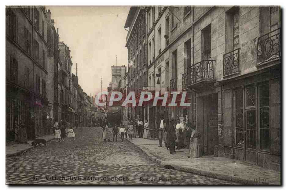 Villeneuve Saint Georges CPA Rue de Paris