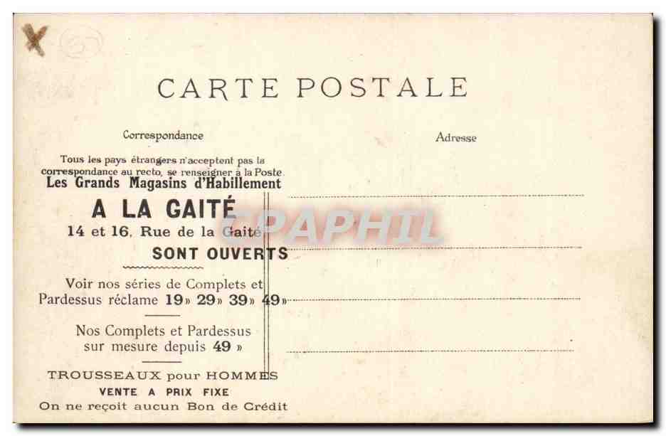 Saint MAur la Varenne CPA Iles Marbeau — Rückseite