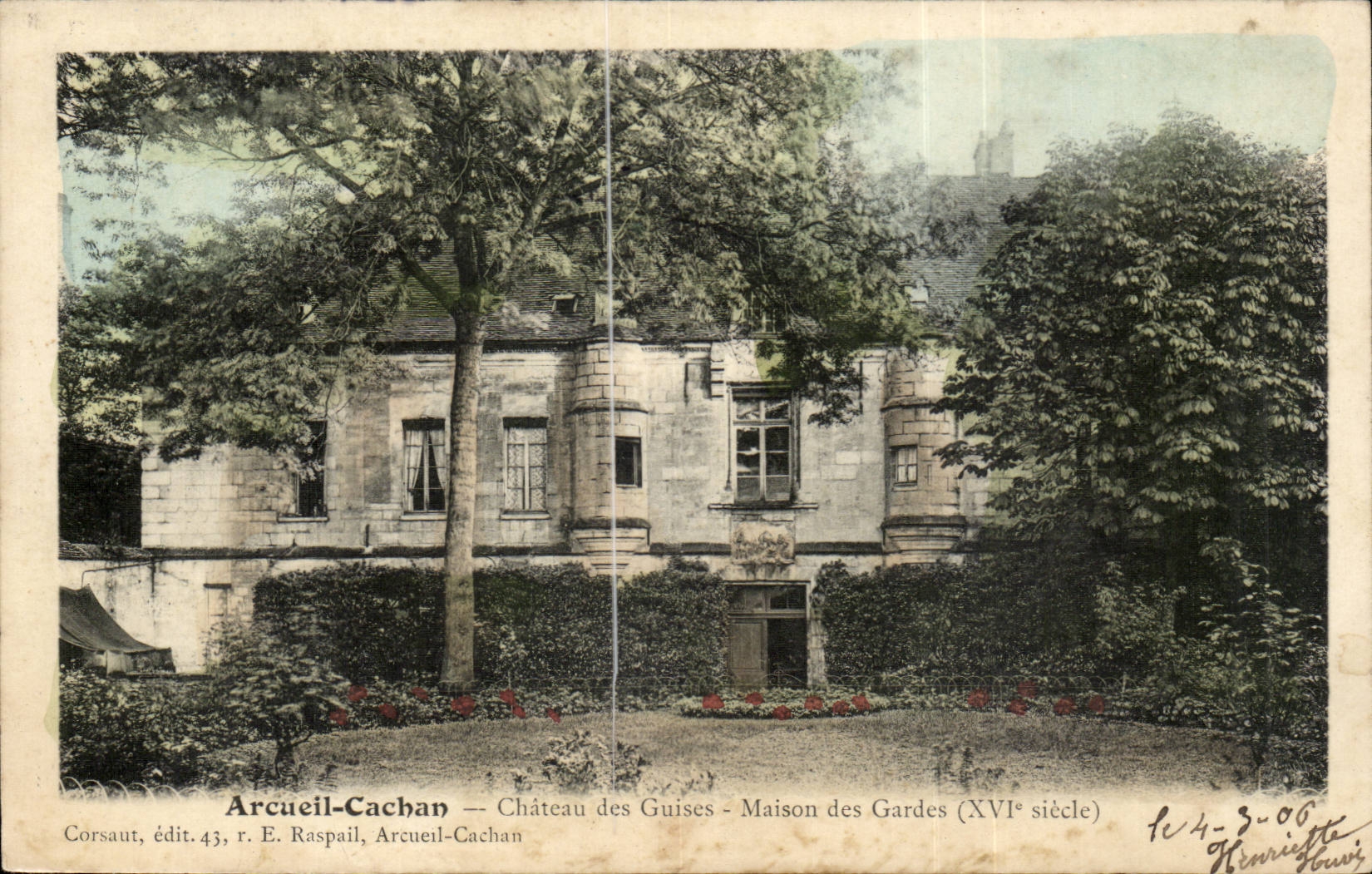 Arcueil Cachan CPA Chateau des Guises Maisons des gardes
