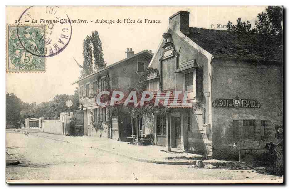 La Varenne-Châteauneuf - Auberge de l'Écu de France — P. Marne