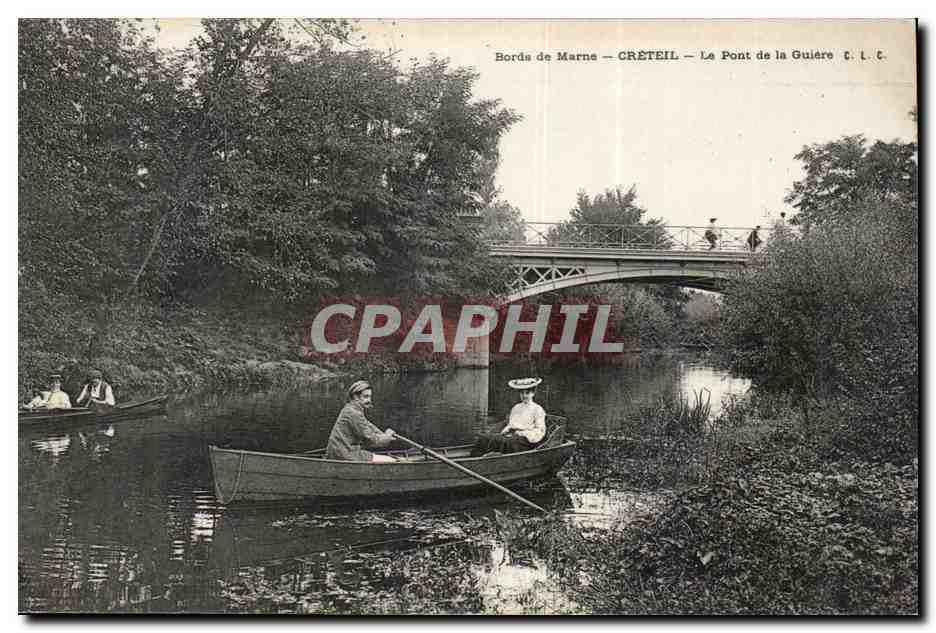 Bords de Marne CPA Creteil Le pont de la Guiere