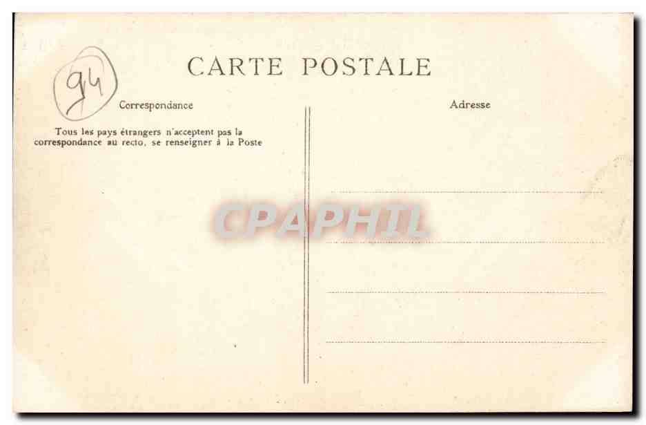 Bords de Marne CPA Creteil Le pont de la Guiere — Rückseite