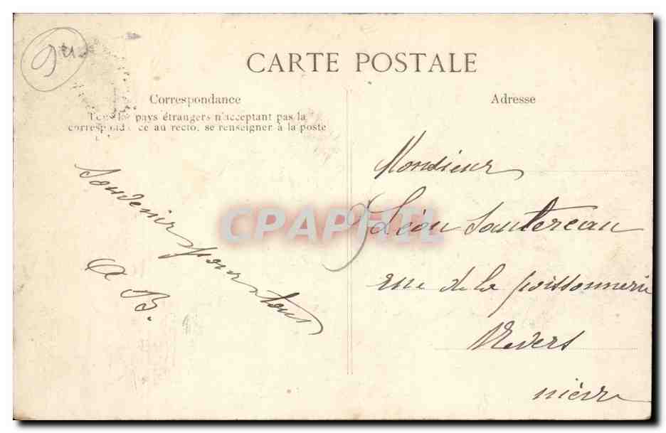 Crue de la Seine CPA Ivry Monsieur Fallieres Briand visitent les inondes TOP — Back
