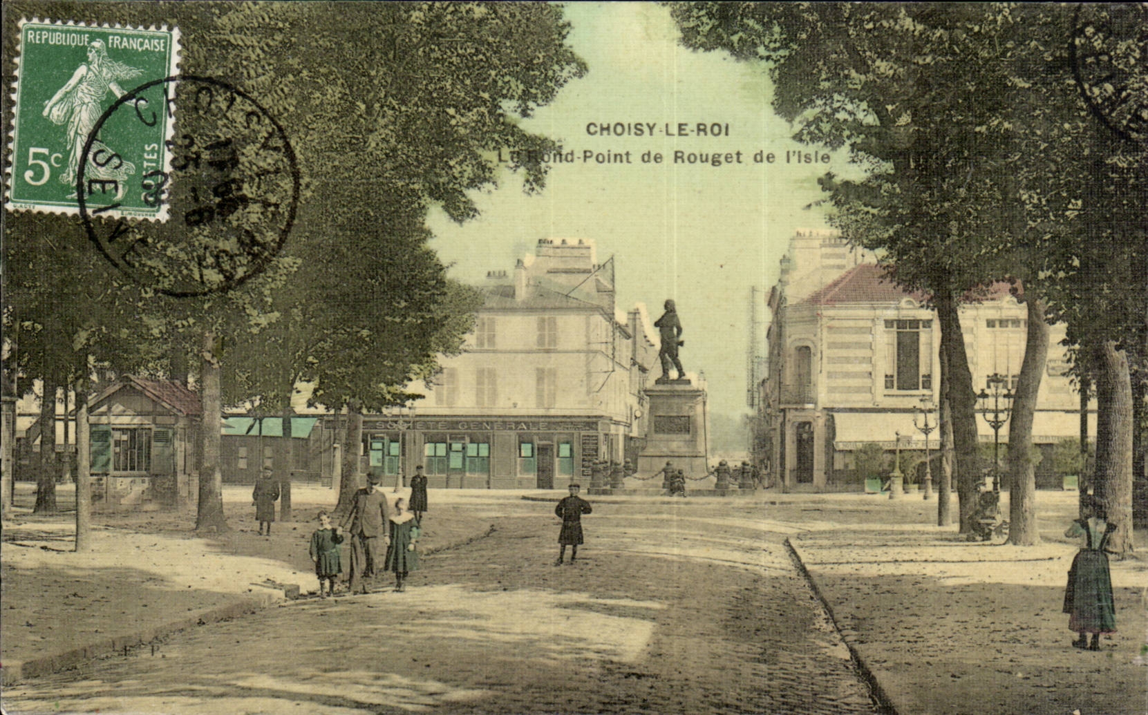 Choisy le Roi CPA Un rond point de Rouget de L'isle