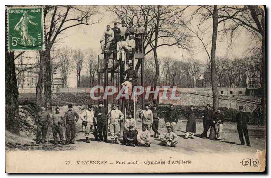 Vincennes — Fort neuf — Gymnase d'Artillerie — Éditeur ELD, n°77