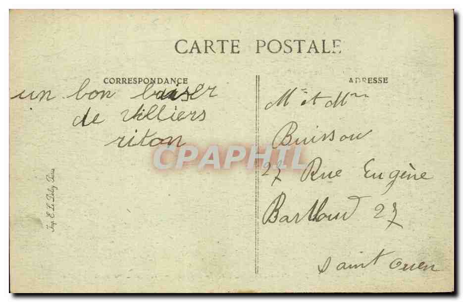 Villiers-sur-Marne — Le Sanatorium — Éditeur E. D. — Rückseite