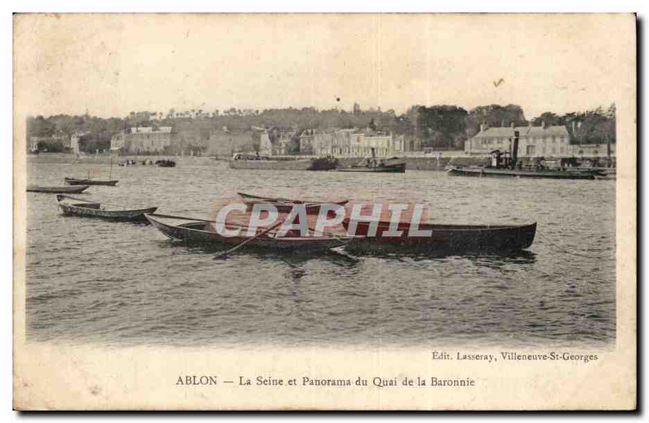 Ablon CPA la Seine et panorama du quai de la baronnie