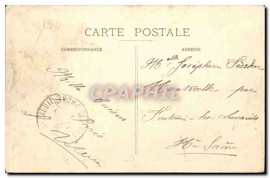 Le Parc Saint-Maur - Pont du Chemin de fer de Grande Ceinture, sur la Marne — L. D. B. - Paris, n° 501 — Achterkant