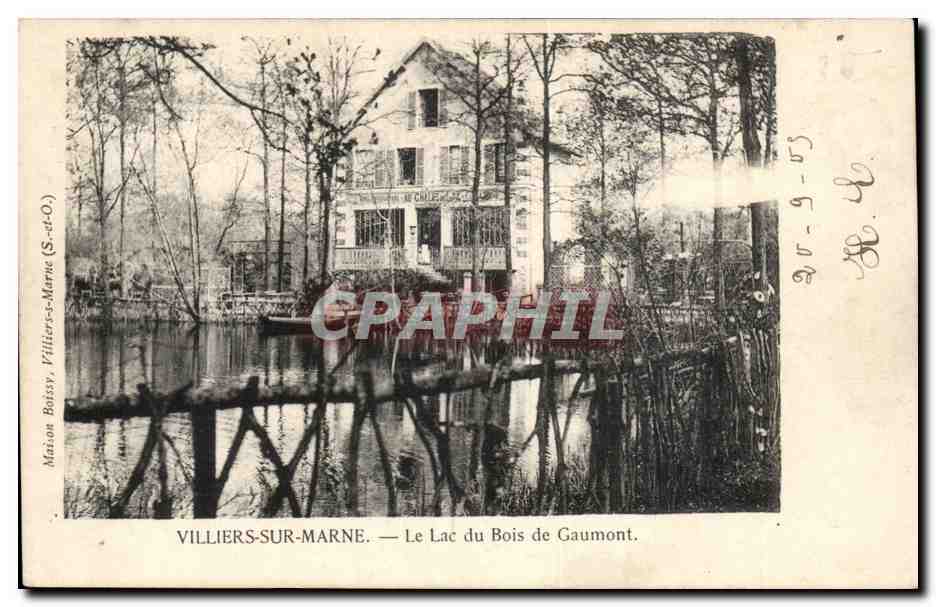 Villiers-sur-Marne — Le Lac du Bois de Gaumont — Maison Boissy