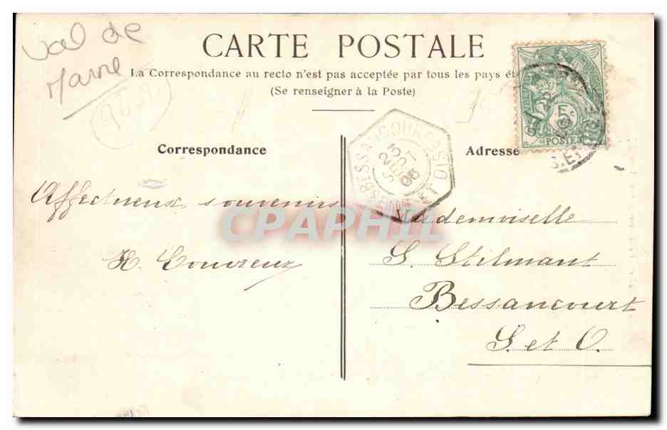 Villiers-sur-Marne — Le Lac du Bois de Gaumont — Maison Boissy — Rückseite