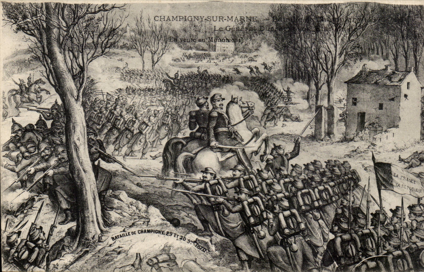 Champigny sur marne CPA 1870 1871 guerre