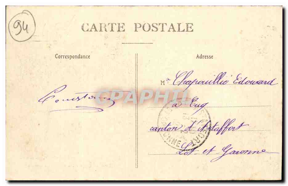 Villeneuve Saint Georges CPA Les ecoles — Back