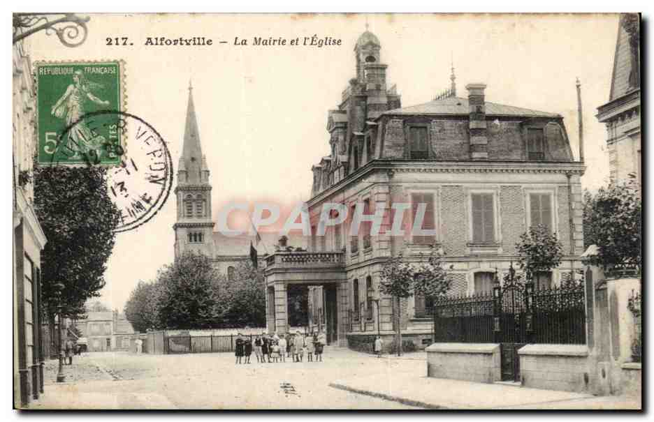 Alfortville CPA La mairie et l'eglise