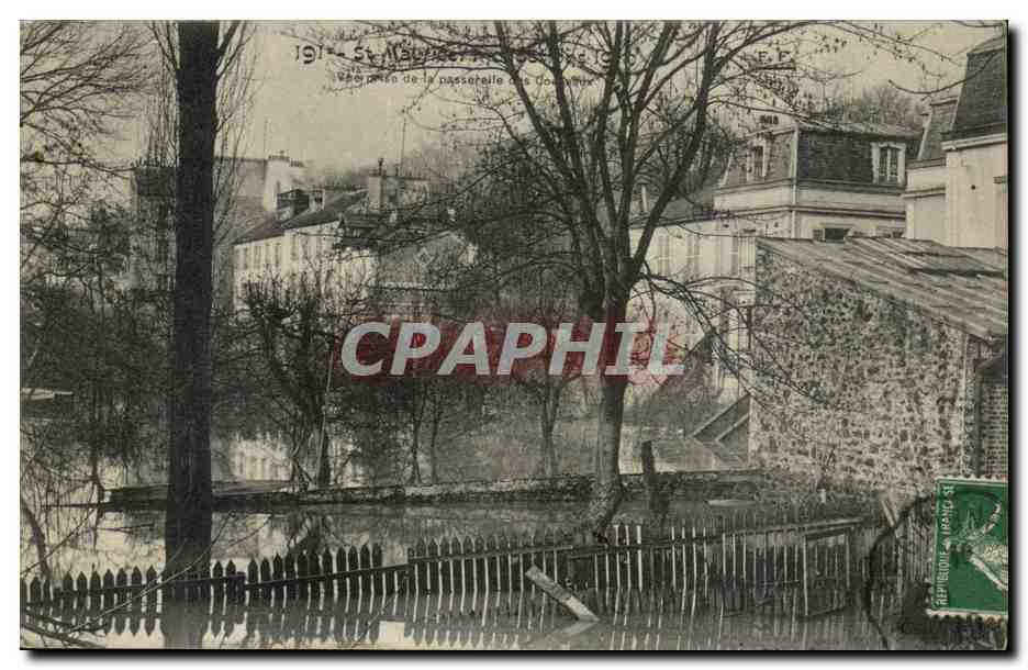 CPA Saint Maurice Vue prise de la passerelle des corbeaux