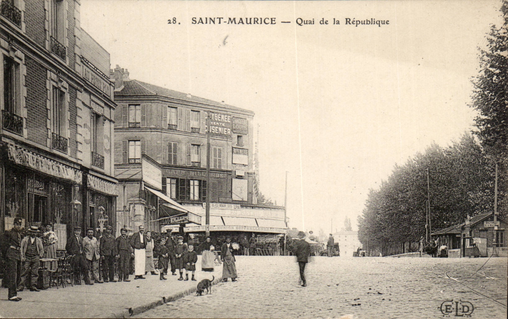 CPA Saint Maurice Quai de la Republique