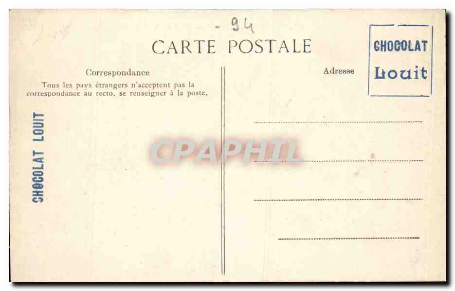 CPA Saint Maurice Quai de la Republique — Back