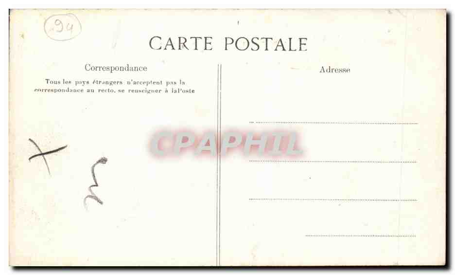 Nogent sur Marne CPA Les restaurant avant le viaduc — Rückseite