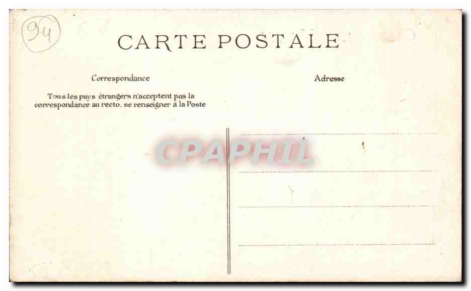 Bry sur Marne CPA station des tramways — Back