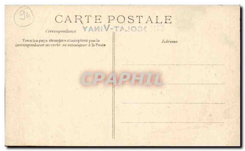 Nogent-sur-Marne — Huis Convert Chocolat-Vinay — uitgever Chocolat-Vinay, n° 59 — Achterkant