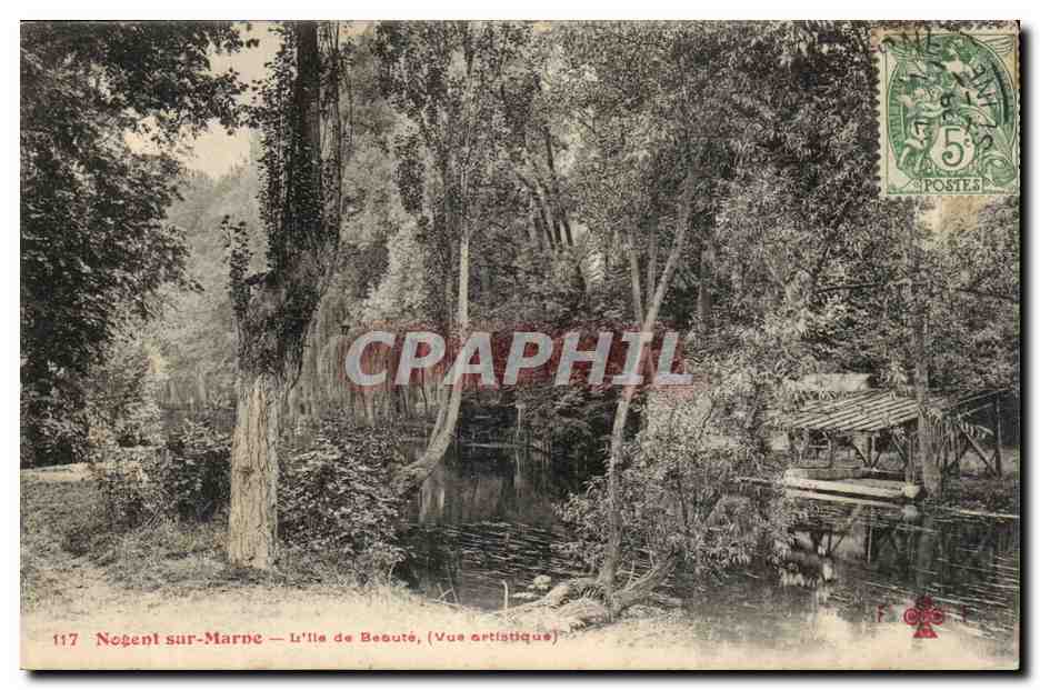 Nogent-sur-Marne — L'Île de Beauté (Vue artistique) — Éditeur : 117