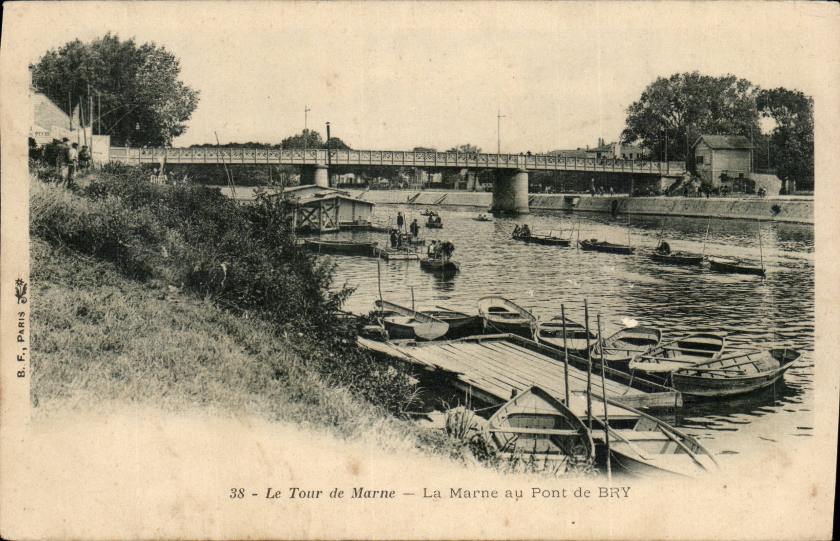 CPA LE Tour de marne La Marne au pont de Bry