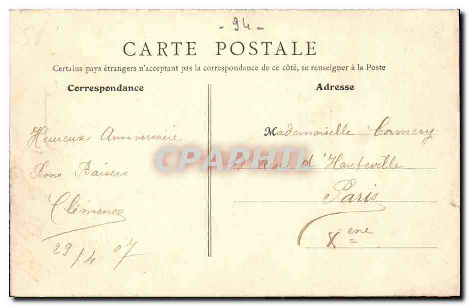 La VArenne CPA Un jour de regates (bateaux) — Rückseite