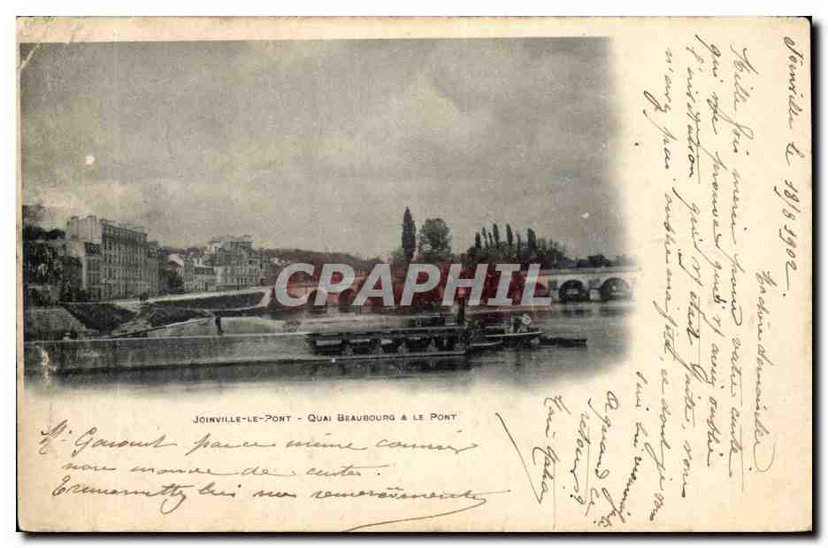 Joinville le pont CPA Quai Beaubourg et le pont