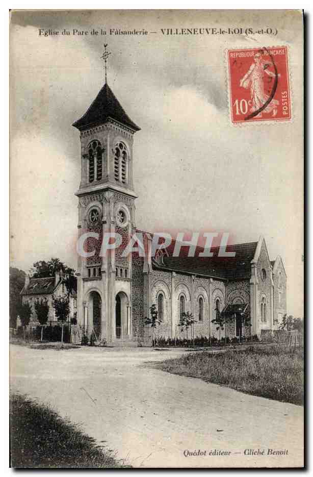 CPA Villeneuve le Roi Eglise du parc de la faisanderie