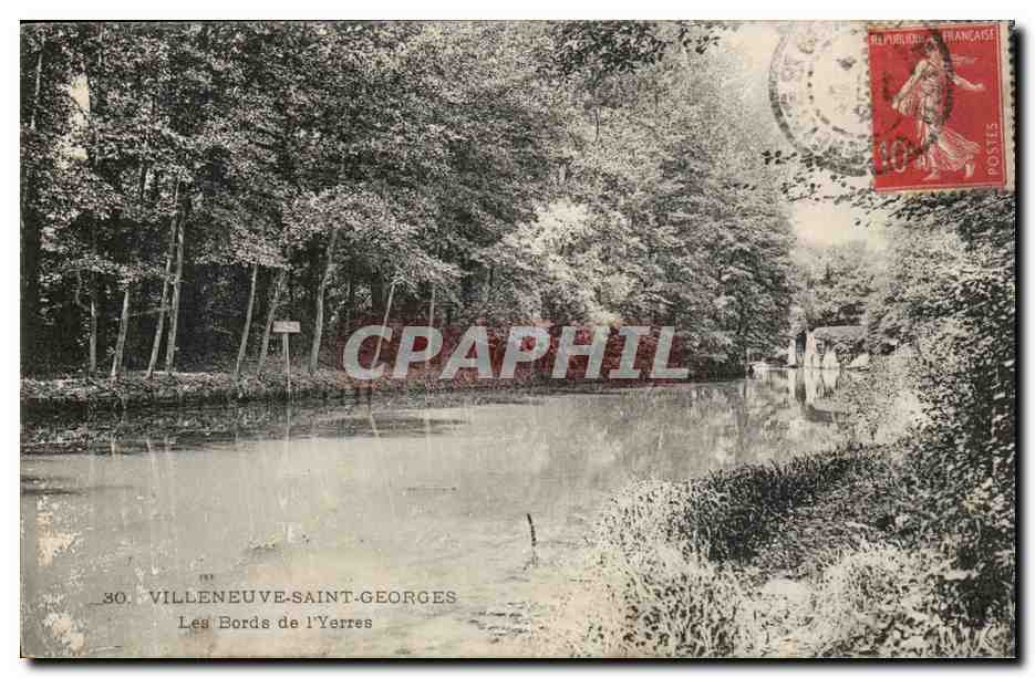 Villeneuve Saint Georges CPA les bords de l'Yerres