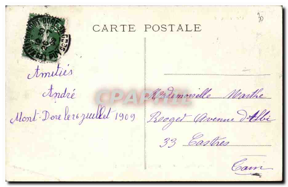 Mont-Dore, der Park — Puy-de-Dôme — 463 — Verlag Graphil — Rückseite