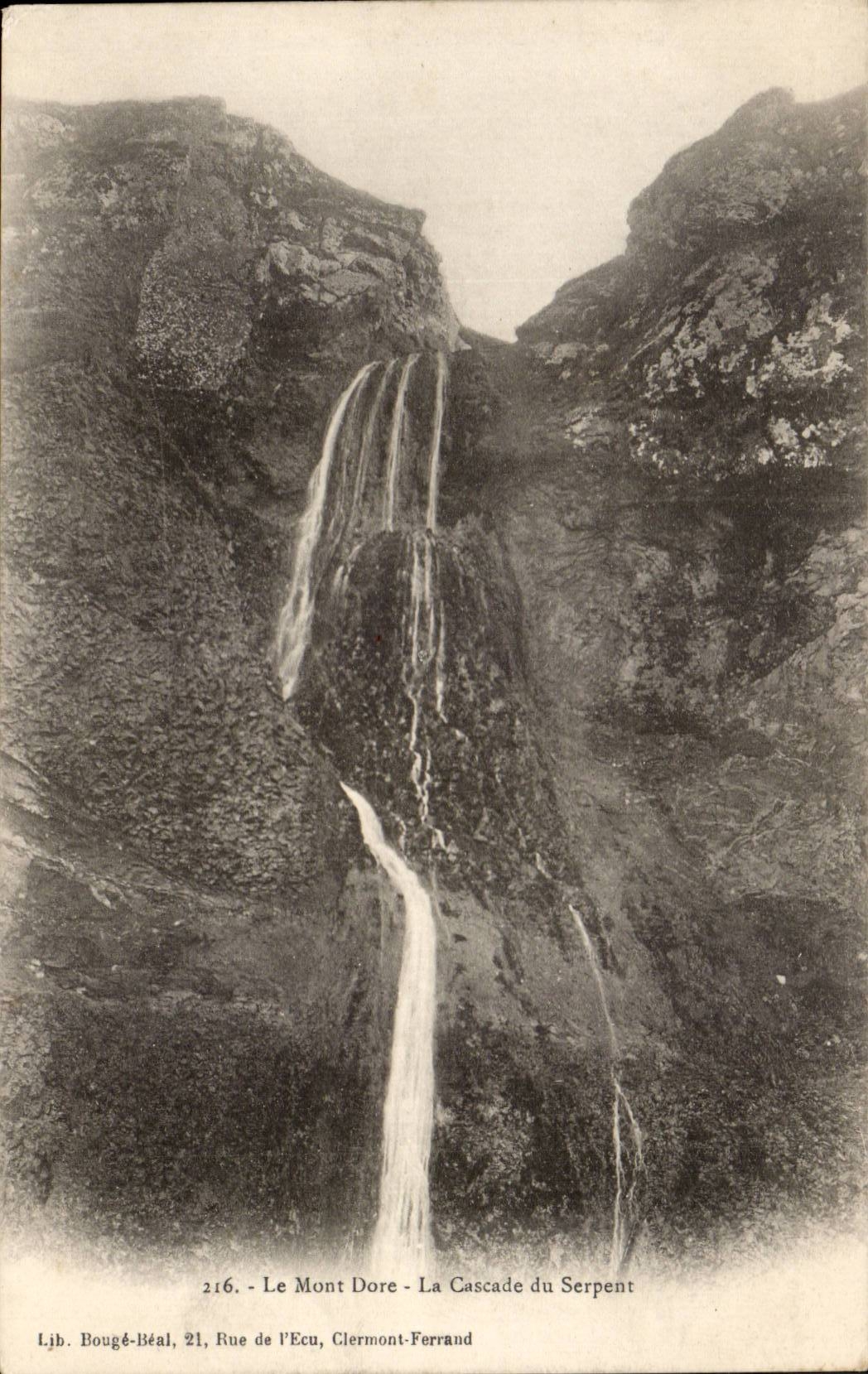 Le mont Dore cPA La cascade du serpent