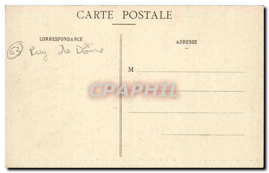 Château de DURTOL - Grande Allée du Parc — Libr. G. Delaunay, Clermont-Ferrand — Verso