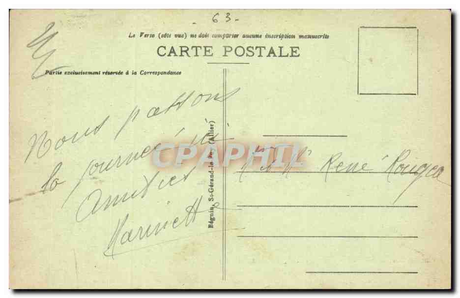 Le Viaduc des Fades — L'Auvergne pittoresque — Éditeur Idéal, n° 2790 — Verso
