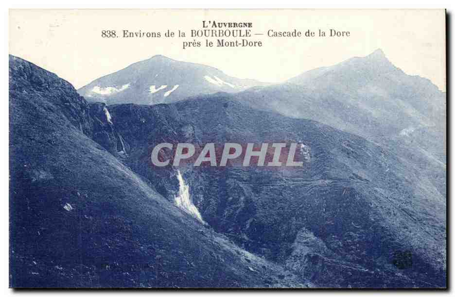 Auvergne CPA Environs de la Bourboule Cascade de la Dore pres le Mont Dore