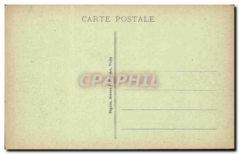 Auvergne CPA La route automobile du Puy de Dome a l'arret du col de Ceyssat — Rückseite
