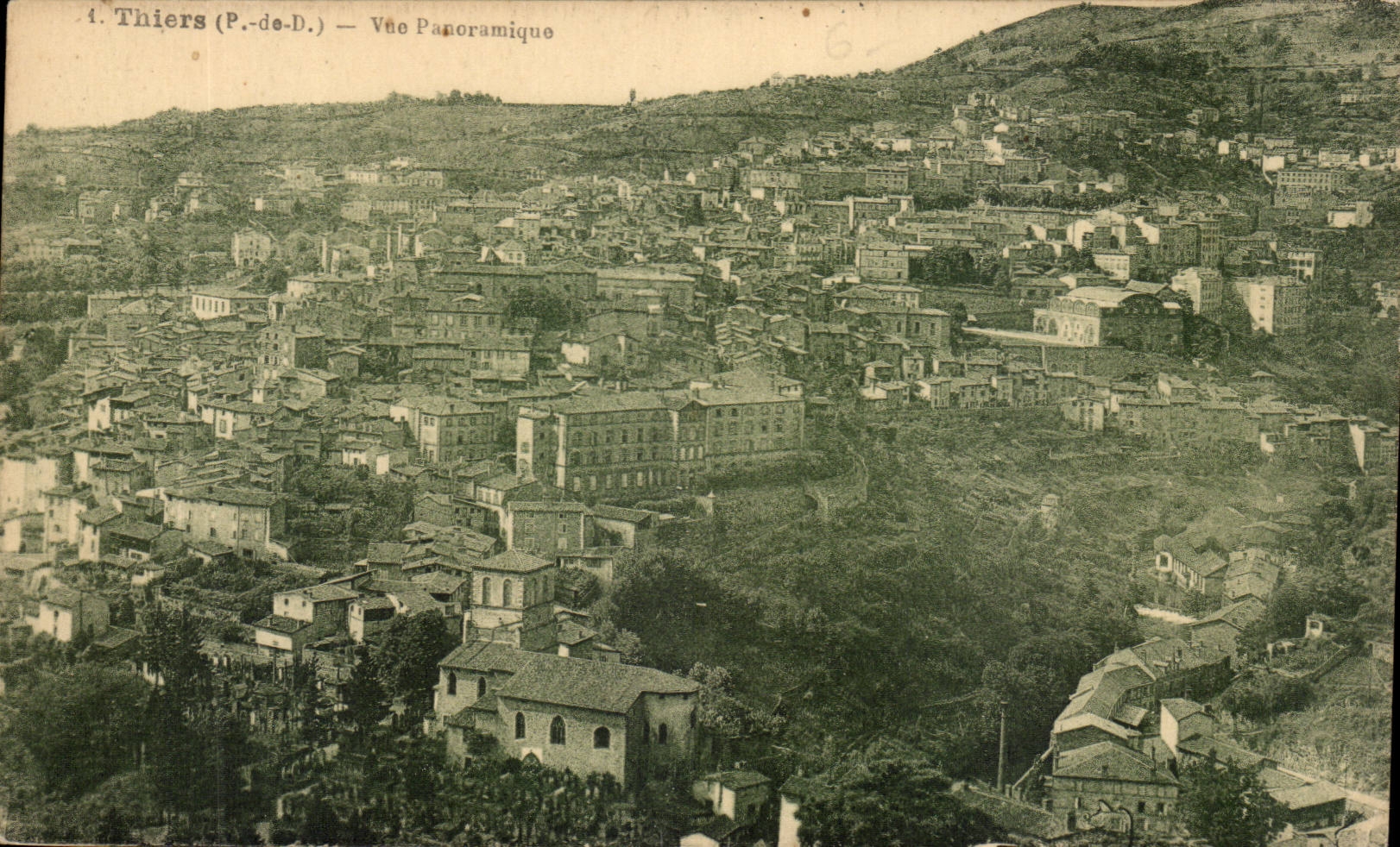 Auvergne CPA Thiers Vue panoramique